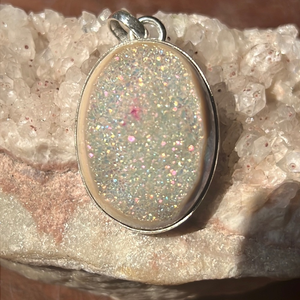 ANGEL AURA DRUZY 925 STERLING SILVER PENDANT
